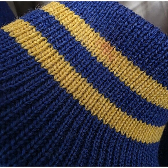 Vintage Kandel Varsity Jacket Size 40 Blue Gold Wool Letterman 70's Retro - Picture 13 of 16